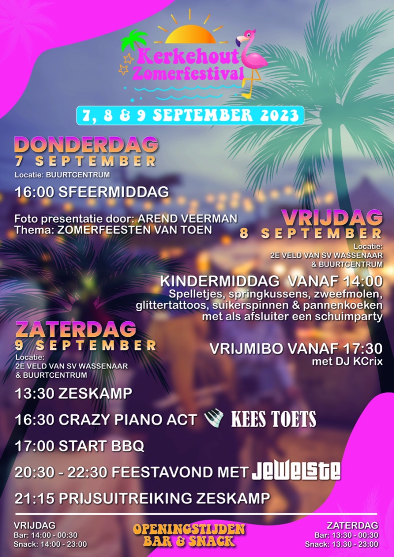 programma Zomerfestival